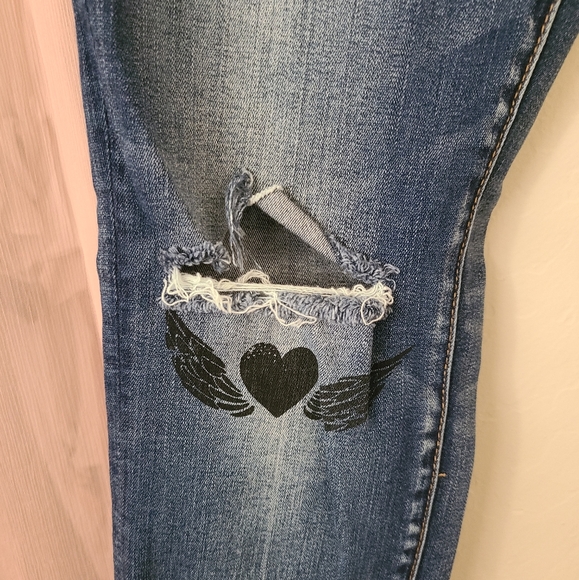 🔆 American Eagle Outfitters Patched Skinny Jeans - Picture 6 of 11